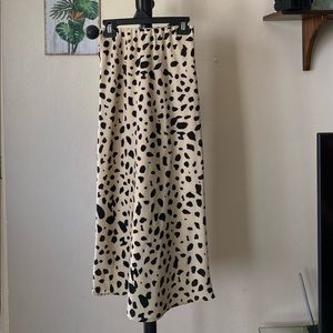 Japna Leopard Print Midi Skirt